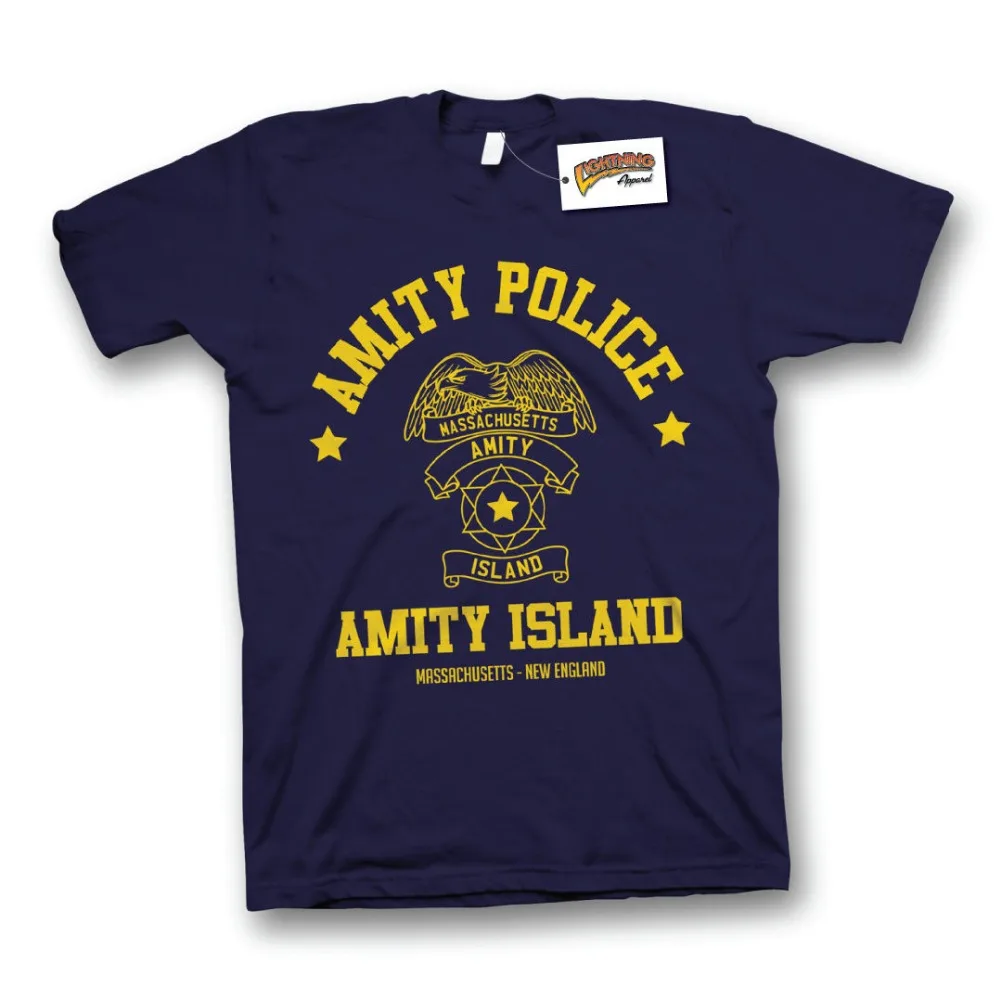 2019 Newest Men'S Funny Summer Men Clothing Amity Island Police Inspired By Jaws Movie Soft Cotton T-Shirt Custom T Shirt
2019 Newest Men'S Funny Summer Men Clothing Amity Island Police Inspired By Jaws Movie Soft Cotton T-Shirt Custom T Shirt
