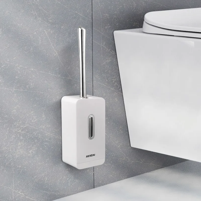 White Toilet Brush &Holder Set Stainless Steel Creative Cleaning Brush Punch-free Toilet Brush Suction Wall Bathroom Accessories
White Toilet Brush &Holder Set Stainless Steel Creative Cleaning Brush Punch-free Toilet Brush Suction Wall Bathroom Accessories