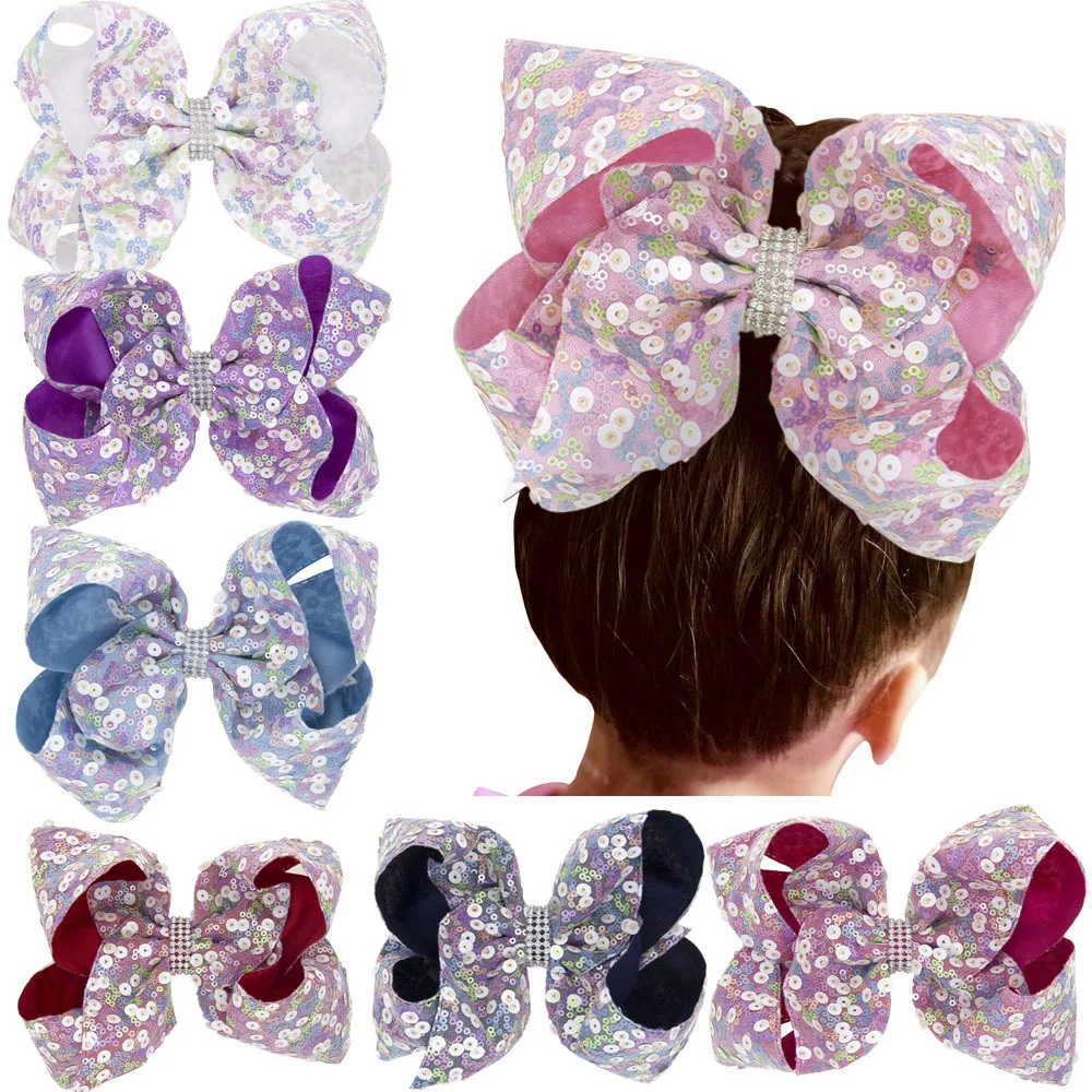6.2 Inches Girls Sequins Hairpins Hair Bows Crystal Hair Clips Barrettes Alligator Clips Bowknot Hair Ornament Accessories
6.2 Inches Girls Sequins Hairpins Hair Bows Crystal Hair Clips Barrettes Alligator Clips Bowknot Hair Ornament Accessories