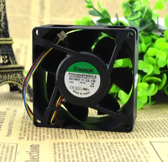 Оптовая продажа: оригинальный SUNON PSD4808PMBX-A DC48V 8038 80*80*38 мм (8 см) 4-строчный осевой охлаждающий вентилятор радиатора
Оптовая продажа: оригинальный SUNON PSD4808PMBX-A DC48V 8038 80*80*38 мм (8 см) 4-строчный осевой охлаждающий вентилятор радиатора