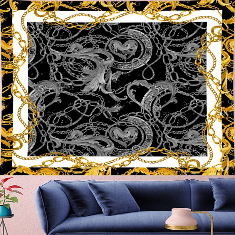 GN.PAPAYA Nordic Style retro Deconstruction chain Tapestry Vintage personality chain Tapestries Retro macrame Wall Hanging decor
GN.PAPAYA Nordic Style retro Deconstruction chain Tapestry Vintage personality chain Tapestries Retro macrame Wall Hanging decor