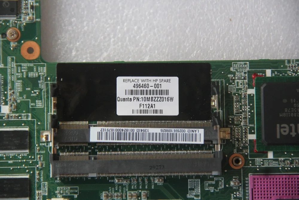 Материнская плата 496460-001 для ноутбука HP Pavilion HDX16 DA0UT6MB8F0 с G96-630-A1 GPU на плате PM45 DDR2
