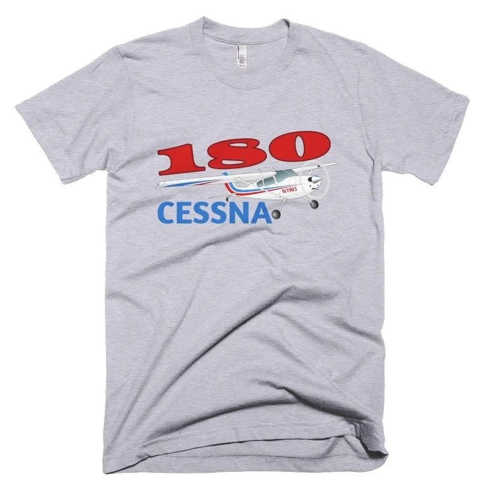 100% Cotton Print Mens Summer O-Neck Cessna 180 (Red/Blue) Airplane T-shirt- Personalized with N# Tee Shirt
100% Cotton Print Mens Summer O-Neck Cessna 180 (Red/Blue) Airplane T-shirt- Personalized with N# Tee Shirt
