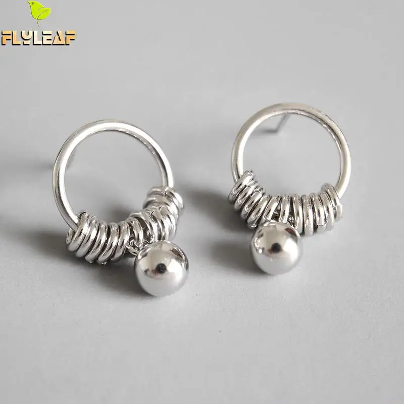 Flyleaf 925 Sterling Silver Earrings For Women Circle Tassel Beads Femme Drop Earings Fashion Jewelry Student Simple Party
Flyleaf 925 Sterling Silver Earrings For Women Circle Tassel Beads Femme Drop Earings Fashion Jewelry Student Simple Party