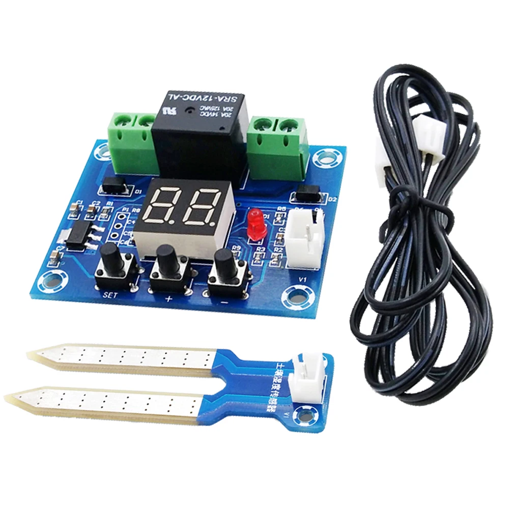 XH-M214 Humidity Controller Soil Sensor Module 20-99%RH Precise Automatic Control Irrigation System Red Digital Display
XH-M214 Humidity Controller Soil Sensor Module 20-99%RH Precise Automatic Control Irrigation System Red Digital Display