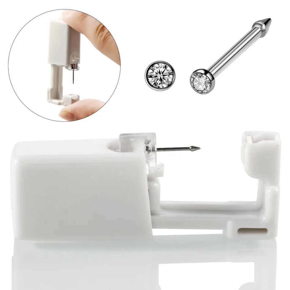 1 Units 20G Disposable Safe Sterile Piercing Unit For Nose Studs Piercing Gun Piercer Tool Machine Kit Stud Earring Body Jewelry
1 Units 20G Disposable Safe Sterile Piercing Unit For Nose Studs Piercing Gun Piercer Tool Machine Kit Stud Earring Body Jewelry