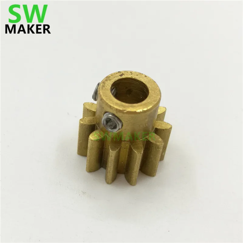 1pcs Brass metal spur gear 1M 11T drive gear for UM2 Extended + Plus extruder for NEMA 17 stepper motor
1pcs Brass metal spur gear 1M 11T drive gear for UM2 Extended + Plus extruder for NEMA 17 stepper motor