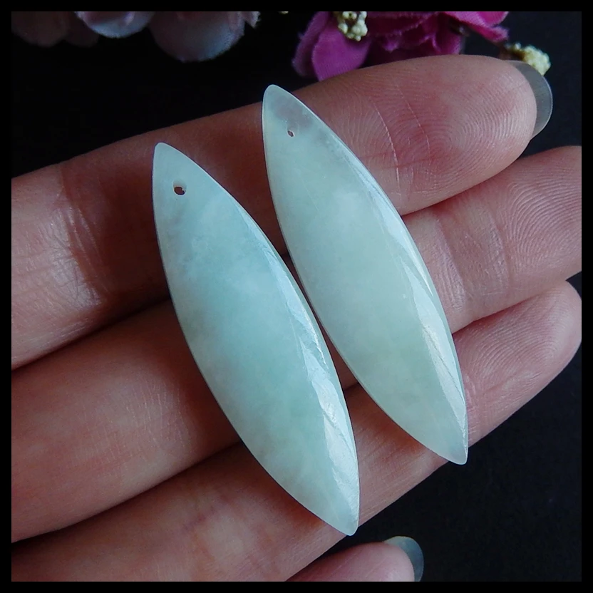 Jewelry Gift Gem Customized,Wholesale gemstone,Nephrite Jade fashion earring pair,Semiprecious jewelry Earrings,41x12x5mm,6.9g
Jewelry Gift Gem Customized,Wholesale gemstone,Nephrite Jade fashion earring pair,Semiprecious jewelry Earrings,41x12x5mm,6.9g