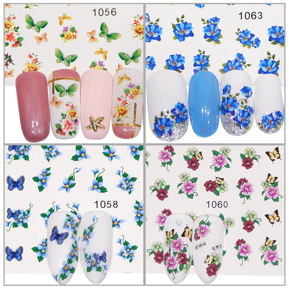 40 шт. декоративные наклейки для ногтей|stickers manicure|manicure designnail sticker flower |