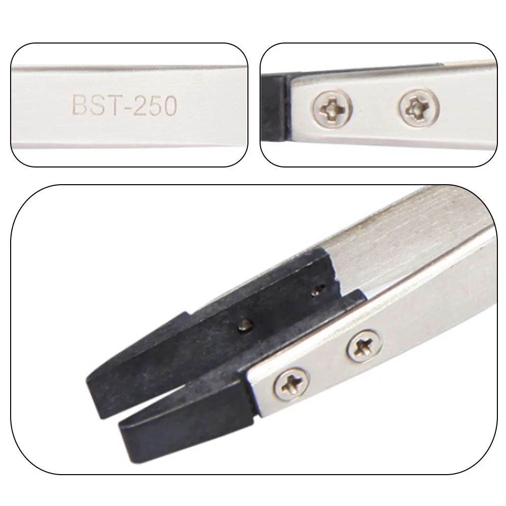 Anti-static Flat Head Antistatic Tweezers for Laboratories Hospitals Microelectronics
Anti-static Flat Head Antistatic Tweezers for Laboratories Hospitals Microelectronics