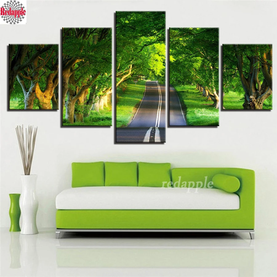 5 pcs Road green tree Scenery Diamond Painting mosaic resin full Square/Round Cross-Stitch rhinestone Embroidery fresh air decor
5 pcs Road green tree Scenery Diamond Painting mosaic resin full Square/Round Cross-Stitch rhinestone Embroidery fresh air decor