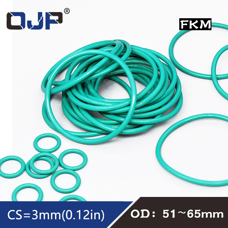 1PC Fluorine rubber Ring Green FKM Oring Seal OD51/52/53/55/56/58/60/61/62/63/65*3mm Rubber O-Rings Seal Oil Ring Gaskets Washer
1PC Fluorine rubber Ring Green FKM Oring Seal OD51/52/53/55/56/58/60/61/62/63/65*3mm Rubber O-Rings Seal Oil Ring Gaskets Washer