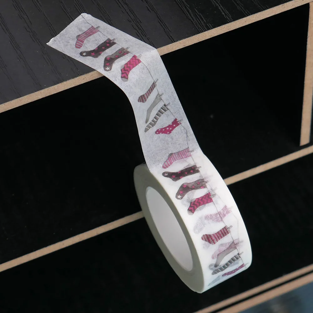 HOT Cute Socks Washi Tape DIY Decoration Scrapbooking Planner Masking Tape 1.5cm*10m Kawaii Stationery
HOT Cute Socks Washi Tape DIY Decoration Scrapbooking Planner Masking Tape 1.5cm*10m Kawaii Stationery