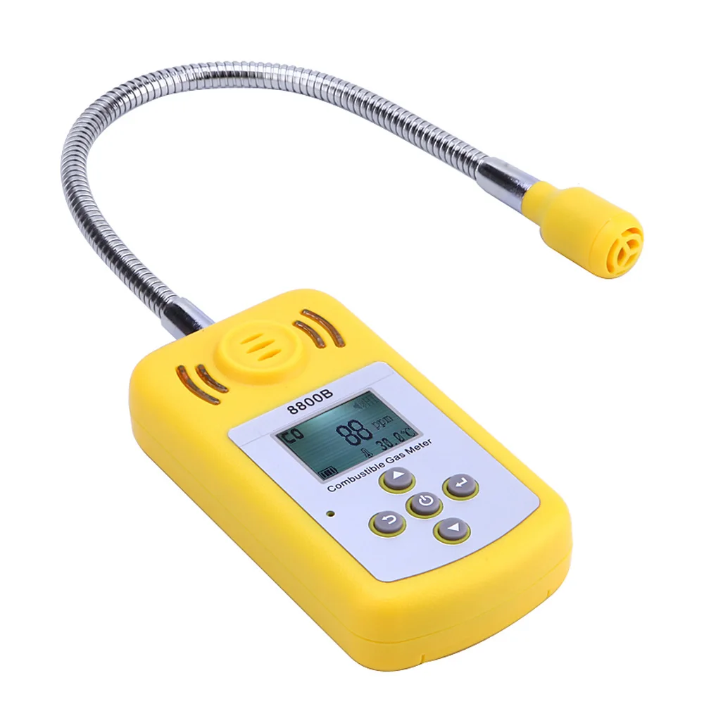 Professional Combustible Gas Detector Portable Gas Leak Location Determine Tester with LCD Display and Sound-light Alarm
Professional Combustible Gas Detector Portable Gas Leak Location Determine Tester with LCD Display and Sound-light Alarm
