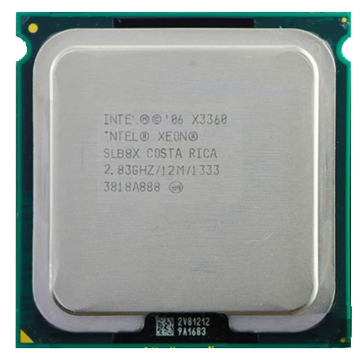 Четырехъядерный процессор intel xeon X3360 2 83 ГГц LGA 775 95 Вт Кэш сервер 12 м ЦП бесплатная