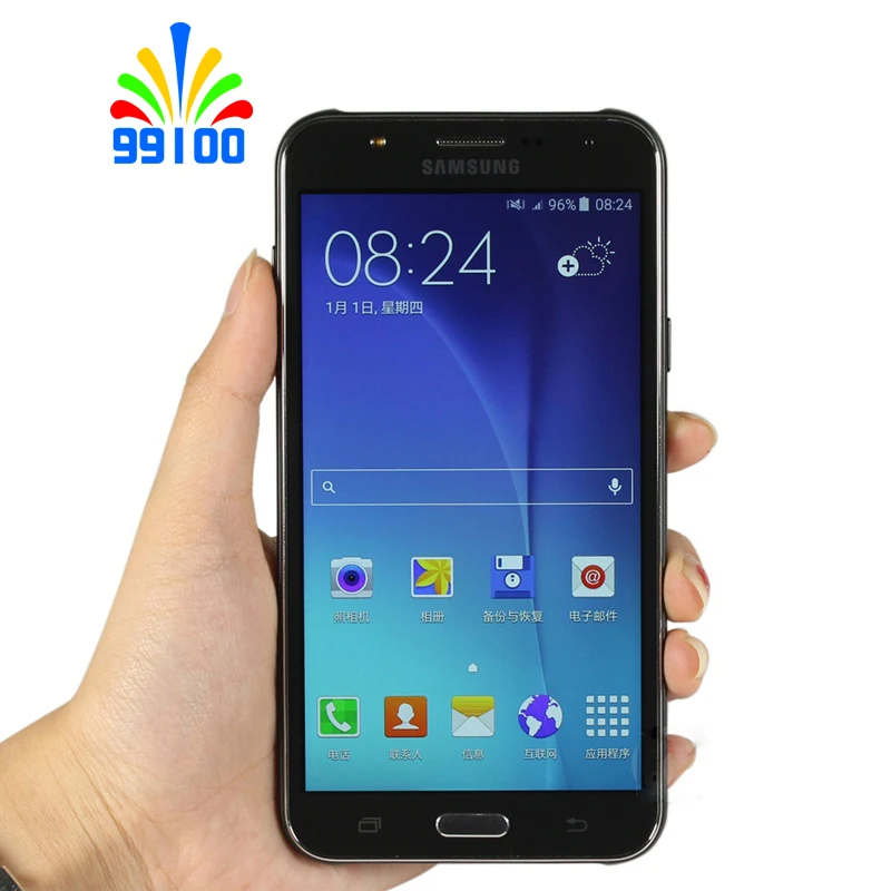 Восстановленный разблокированный сотовый телефон Samsung Galaxy J7 J700F с двумя Sim