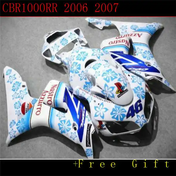 New Fairings For CBR1000RR 06 07 CBR1000 2006 2007 ABS Plastic Motorcycle Fairing Kit Cowlings Body Fittings white blue
New Fairings For CBR1000RR 06 07 CBR1000 2006 2007 ABS Plastic Motorcycle Fairing Kit Cowlings Body Fittings white blue