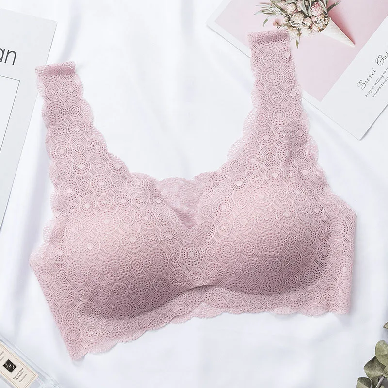New Women Lingerie Seamless Bra Wire Free Push Up Bralette Sexy Lace Underwear Removable Chest Padded Bra For Women X3
New Women Lingerie Seamless Bra Wire Free Push Up Bralette Sexy Lace Underwear Removable Chest Padded Bra For Women X3