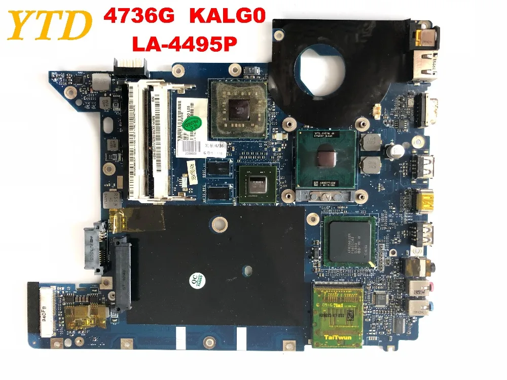 Оригинальная материнская плата для ноутбука ACER 4736G, KALG0 LA-4495P, протестированная, хорошая, бесплатная доставка
Оригинальная материнская плата для ноутбука ACER 4736G, KALG0 LA-4495P, протестированная, хорошая, бесплатная доставка