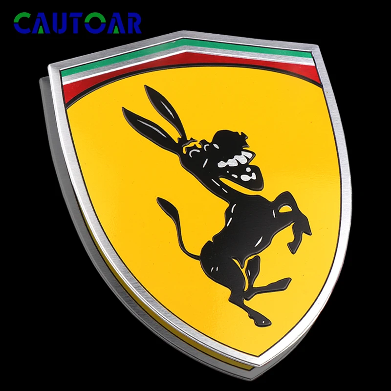 Metal Donkey Logo Exterior Accessories Prank for Ferrari Decoration Car Sticker Auto Decals Creative Funny Car Styling
Metal Donkey Logo Exterior Accessories Prank for Ferrari Decoration Car Sticker Auto Decals Creative Funny Car Styling