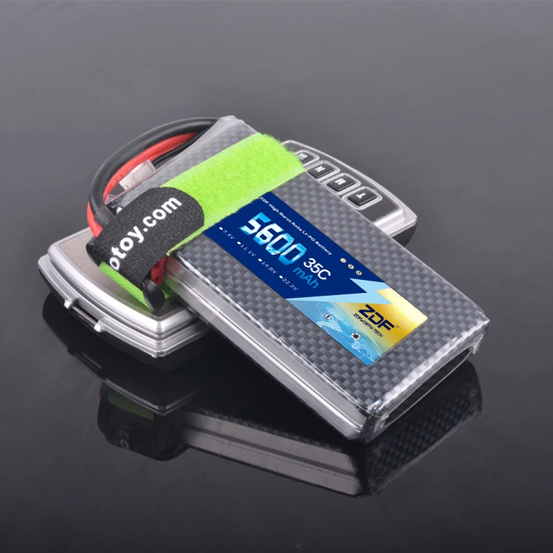 ZDF высокое качество RC Lipo Battery 2S 7 4 V 5600mah 35C 70C AKKU для квадрокоптера|Детали и
