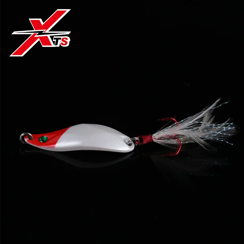 

XTS Fishing Lure 7g 10.5g 14g 21g Wobblers Artificial Hard Metal Lure Sinking Swimbait 5 Colors Jigging Spoon Fishing BaitKJS001