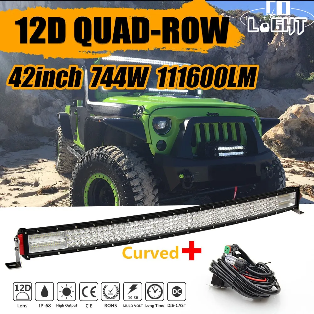 CO LIGHT 12D 42 Inch LED Light Bar 744W Auto Work Driving light for Off Road Boat Car Truck 4x4 Combo Led Beams Led Bar 12V 24V
CO LIGHT 12D 42 Inch LED Light Bar 744W Auto Work Driving light for Off Road Boat Car Truck 4x4 Combo Led Beams Led Bar 12V 24V