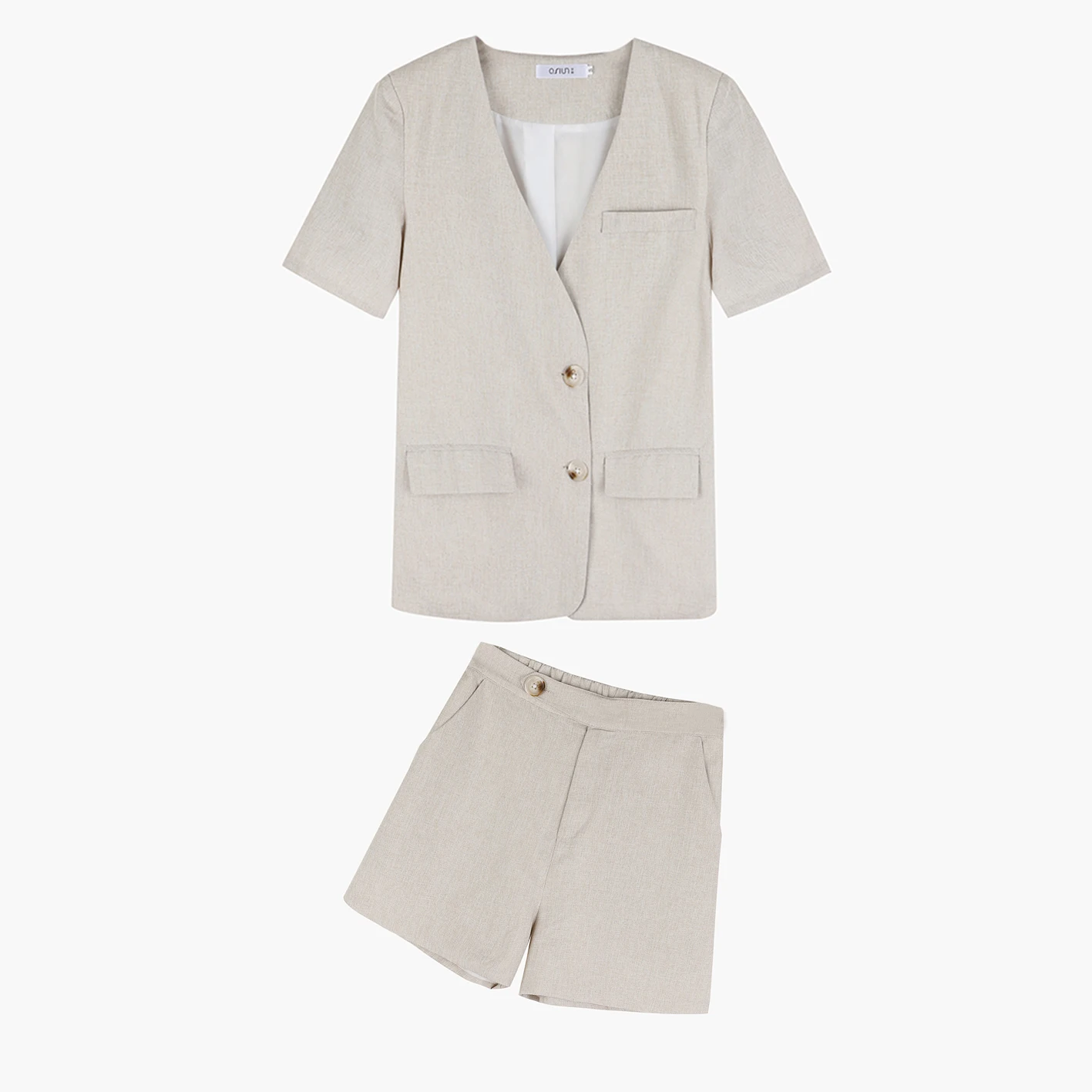 Summer Fashion Cotton Linen Suit Female 2 Pieces Set Tops+High Waist Shorts Women Loose Blazer Elastic Waist Short Pant Suits
Summer Fashion Cotton Linen Suit Female 2 Pieces Set Tops+High Waist Shorts Women Loose Blazer Elastic Waist Short Pant Suits