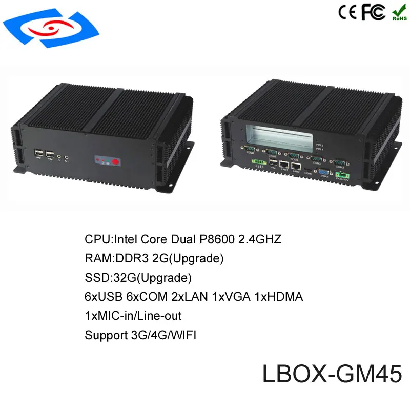 Factory Store 100% Well Tested Fanless Mini Industrial PC With 2xPCI 2xMini PCIE Optional WiFi 3G Modem Linux System Mini Box PC
Factory Store 100% Well Tested Fanless Mini Industrial PC With 2xPCI 2xMini PCIE Optional WiFi 3G Modem Linux System Mini Box PC