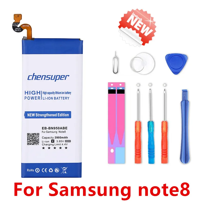 100% Original chensuper 4100mAh EB-BN950ABE For Samsung GALAXY N950F N950D Note 8 N9500 N950N N950FD N9508 N950J N950U Battery
100% Original chensuper 4100mAh EB-BN950ABE For Samsung GALAXY N950F N950D Note 8 N9500 N950N N950FD N9508 N950J N950U Battery
