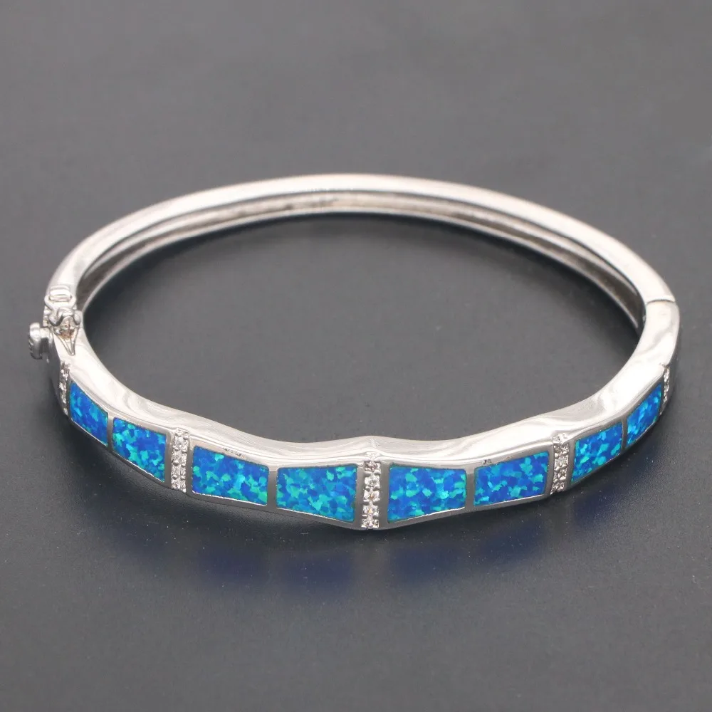 

JZB0216 2021 New Design Fire Opal Bangles Bracelets Jewelry For Women Pulseiras Lovers Gift Pulseras