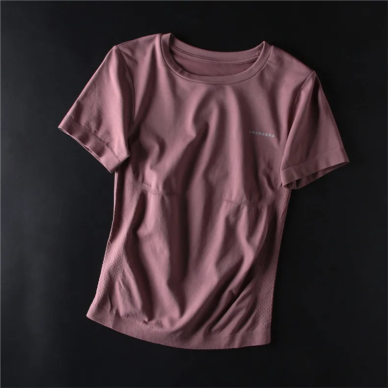 Women's Short Sleeve Yoga Shirts Pink Scoop Neck Crop Top Gym Shirt Lightweight camisas mujer Workout Top Sports Wear
Women's Short Sleeve Yoga Shirts Pink Scoop Neck Crop Top Gym Shirt Lightweight camisas mujer Workout Top Sports Wear