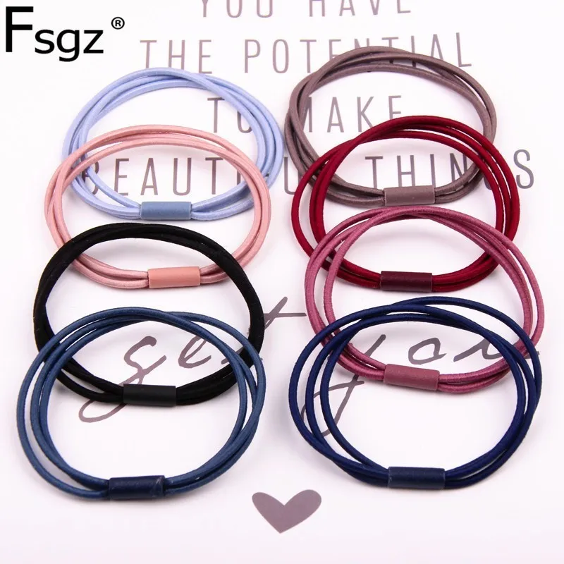 Three Strands of Hair Bands Basic Concise Solid Hair Ropes High Elastic Rubber Bands for Women Hair Ties Accessories 2 Pcs/lot
Three Strands of Hair Bands Basic Concise Solid Hair Ropes High Elastic Rubber Bands for Women Hair Ties Accessories 2 Pcs/lot