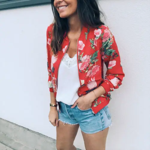 Fashion Casual Slim Solid Suit Coat Jacket Outwear Women White Red Color Zipper Floral Long Sleeve Casual Jackets Clothes
Fashion Casual Slim Solid Suit Coat Jacket Outwear Women White Red Color Zipper Floral Long Sleeve Casual Jackets Clothes
