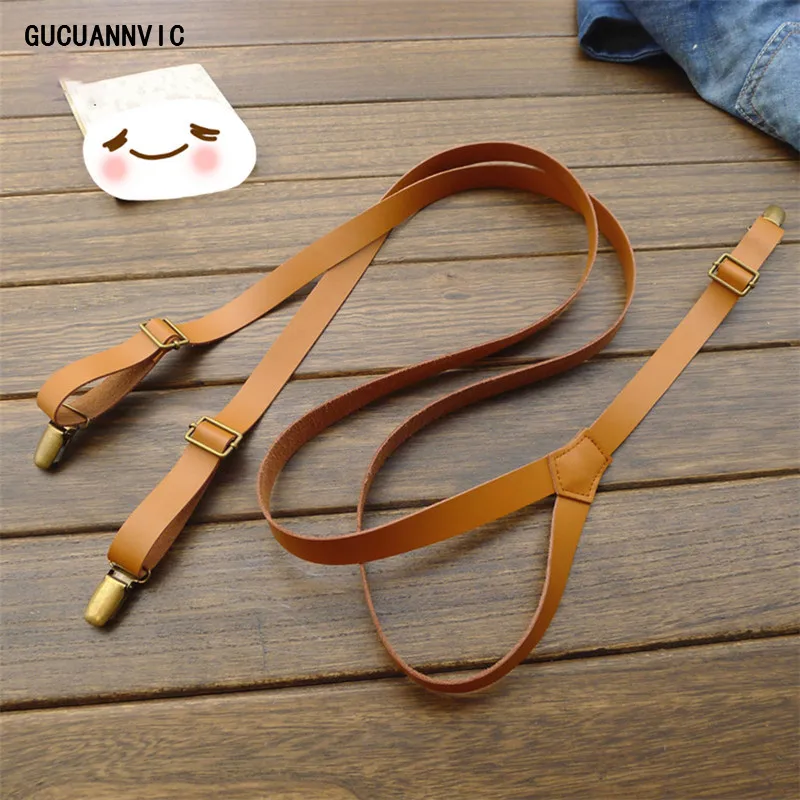 British high-quality NEW leather suspenders men and women braces three folders european and American retro suspensorio Width 2cm
British high-quality NEW leather suspenders men and women braces three folders european and American retro suspensorio Width 2cm
