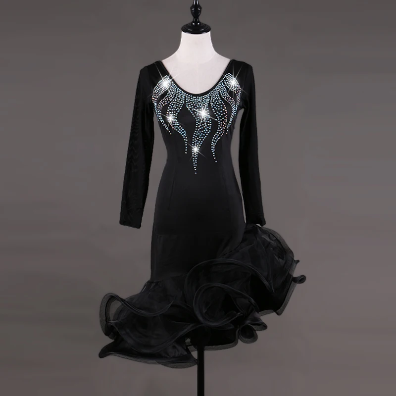 Fashion New diamond Ballroom dance costumes sexy Long sleeves ballroom dance dress for women ballroom dance competition dresses
Fashion New diamond Ballroom dance costumes sexy Long sleeves ballroom dance dress for women ballroom dance competition dresses