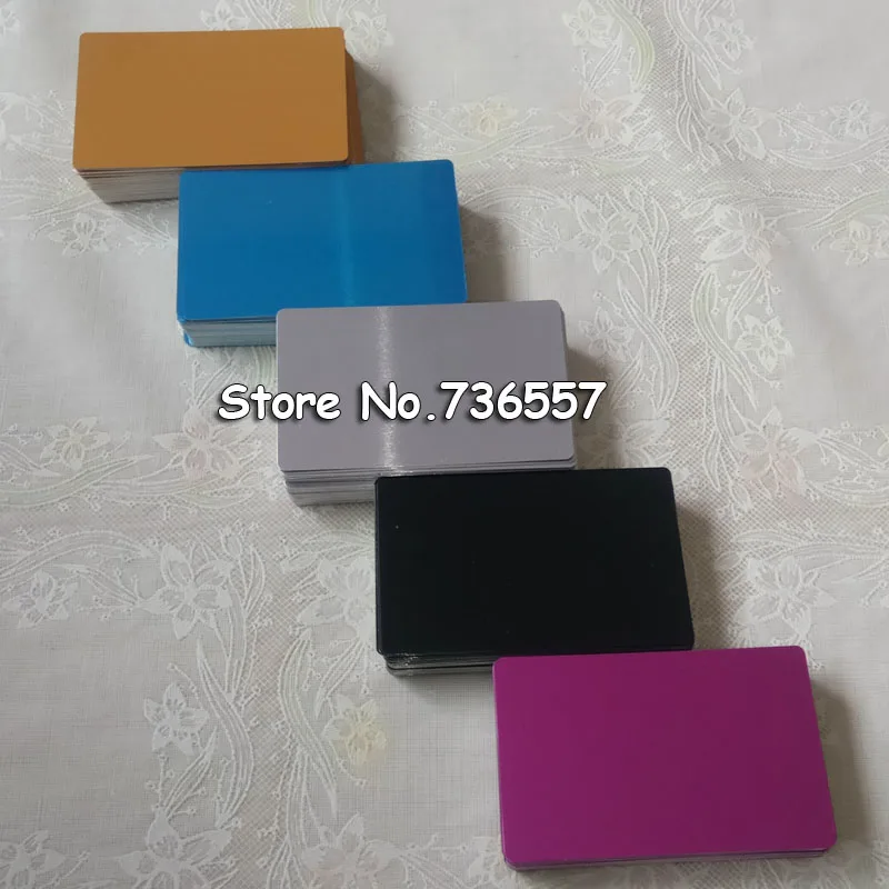 0.42 mm - 0.45mm Thick Laser Metal Name Card l100pcs Blank Sublimation Business ID Card printing 5 colors available
0.42 mm - 0.45mm Thick Laser Metal Name Card l100pcs Blank Sublimation Business ID Card printing 5 colors available