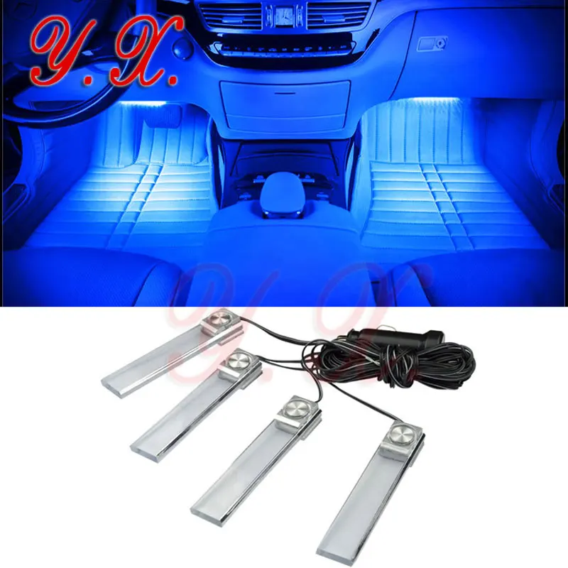 4pcs Car Lights Romantic LED Interior Floor Decoration Lamp 12V New Interior Atmosphere lamp Accessories
4pcs Car Lights Romantic LED Interior Floor Decoration Lamp 12V New Interior Atmosphere lamp Accessories
