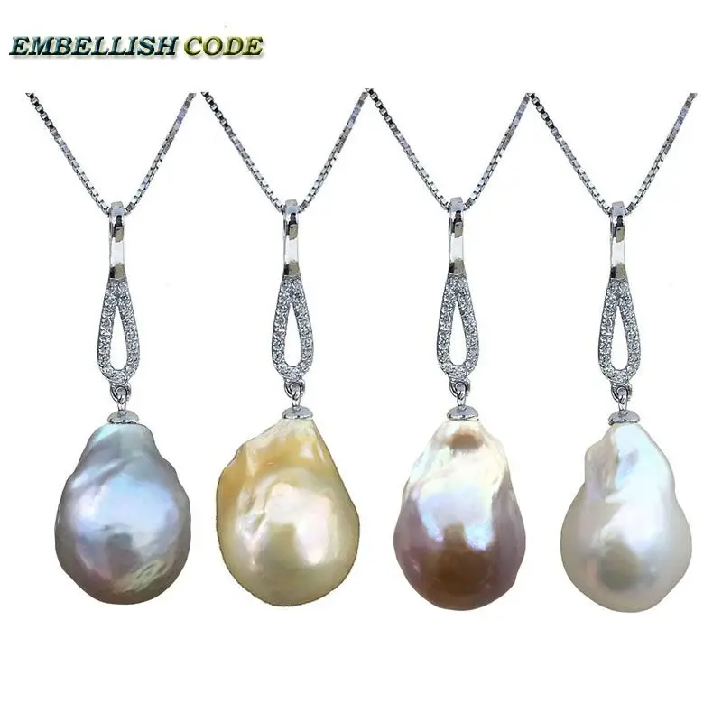 NEW hot baroque style pearls zircon tear drop pandent necklace white gray peach purple golden box chain 925 silver 16'' 18''
NEW hot baroque style pearls zircon tear drop pandent necklace white gray peach purple golden box chain 925 silver 16'' 18''
