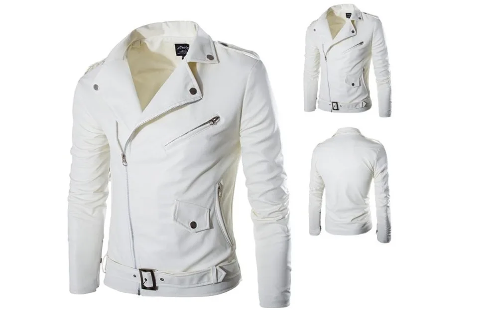 Мужская приталенная мотоциклетная куртка из ПУ кожи, в европейском и американском стиле 
Мужская приталенная мотоциклетная куртка из ПУ кожи, в европейском и американском стиле