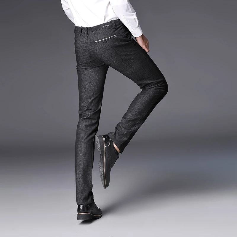 Gray Business Mens Suit Trousers Youth Slim Design Suit Pants Autumn New 28-36 Size
Gray Business Mens Suit Trousers Youth Slim Design Suit Pants Autumn New 28-36 Size