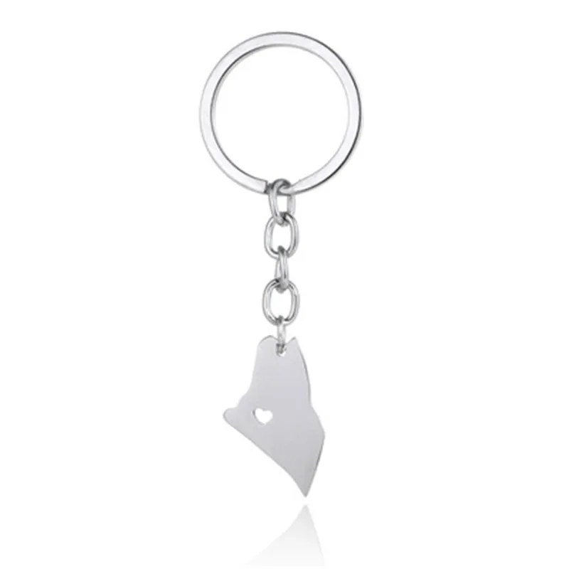 Europe and the United States hot sale stainless steel United States Maine map keychain key chain men and women jewelry
Europe and the United States hot sale stainless steel United States Maine map keychain key chain men and women jewelry