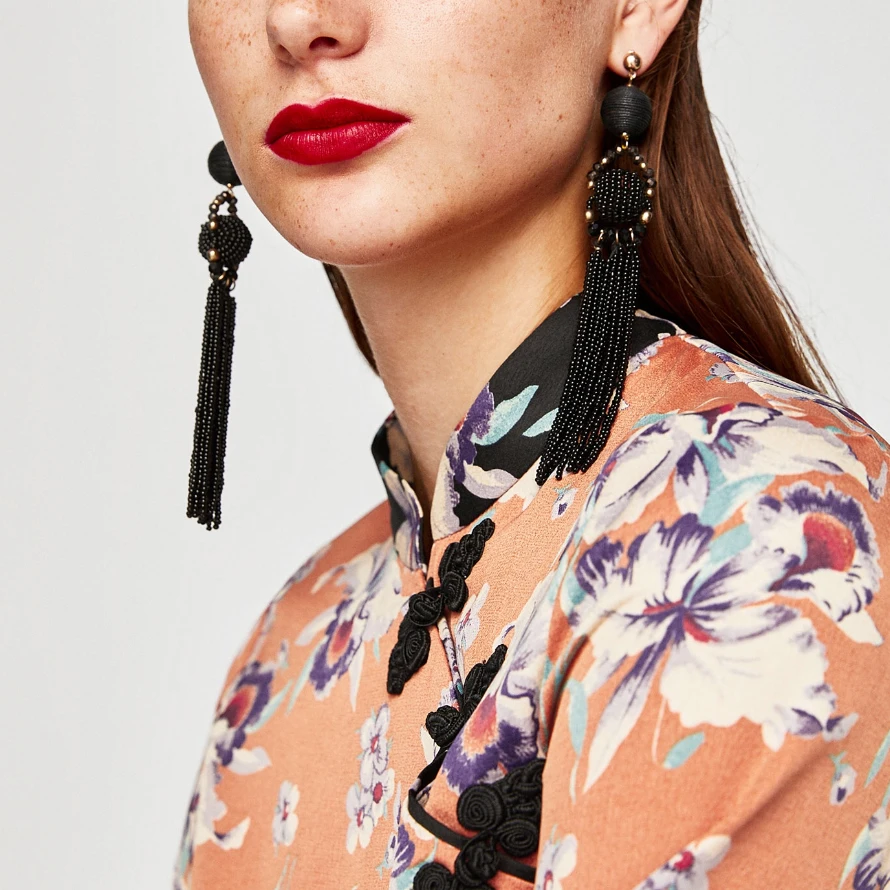 UKEN New Fashion Bohemian 6 Color Resin Bead Tassel Earrings For Women Statement Long Drop Earrings Jewelry Accessories
UKEN New Fashion Bohemian 6 Color Resin Bead Tassel Earrings For Women Statement Long Drop Earrings Jewelry Accessories