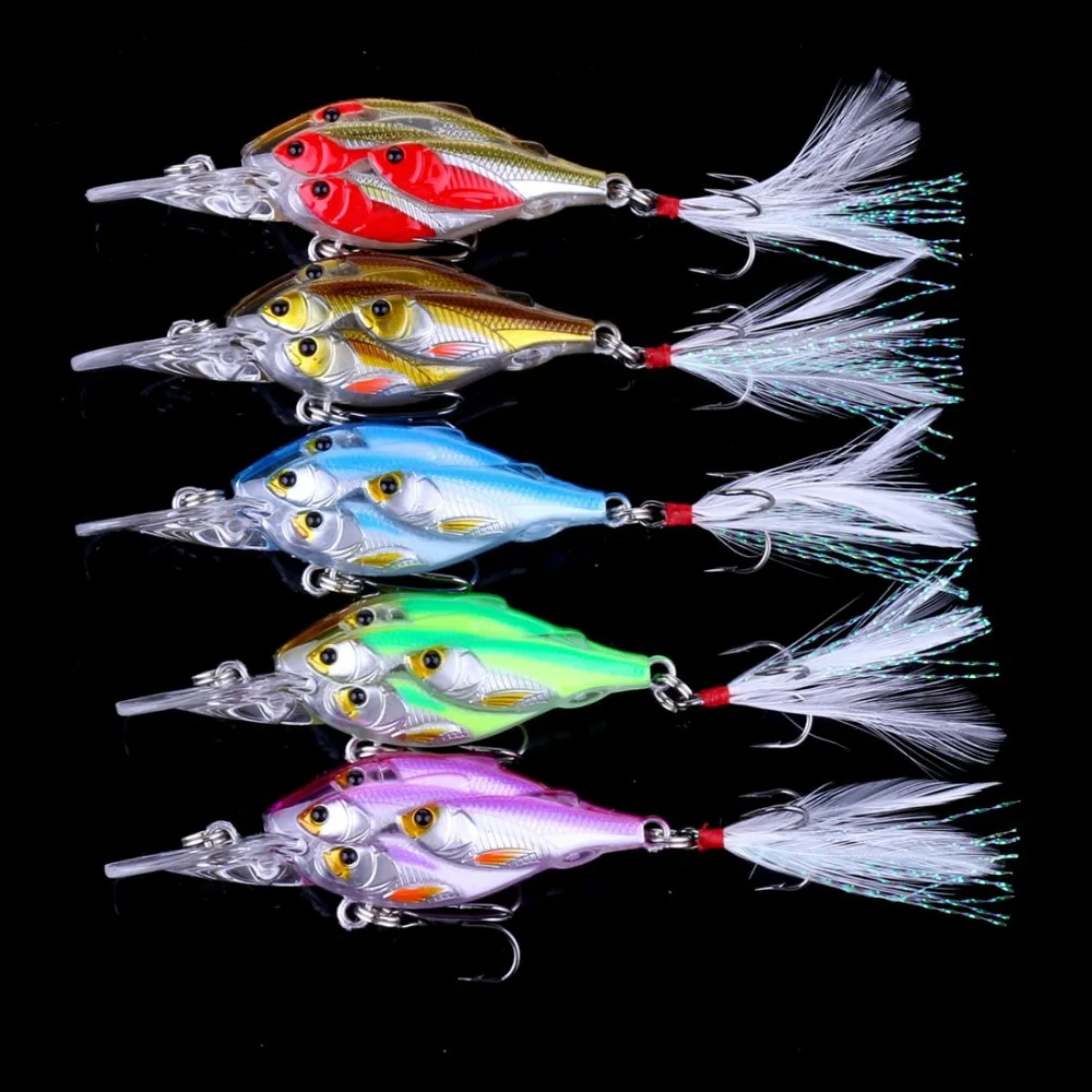 1 pcs 6.5cm-6g Group fishes Crankbait fishing lure Crank lures Feather Hooks Bass plastic hard bait Artificial bait(CB033)
1 pcs 6.5cm-6g Group fishes Crankbait fishing lure Crank lures Feather Hooks Bass plastic hard bait Artificial bait(CB033)