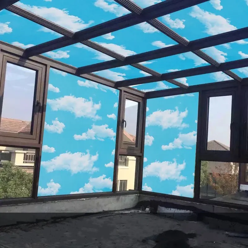 60*200cm Privacy Self-Adhesive window film glass sticker Blue sky white cloud Stained PVC film for furniture Frosted Decorative
60*200cm Privacy Self-Adhesive window film glass sticker Blue sky white cloud Stained PVC film for furniture Frosted Decorative