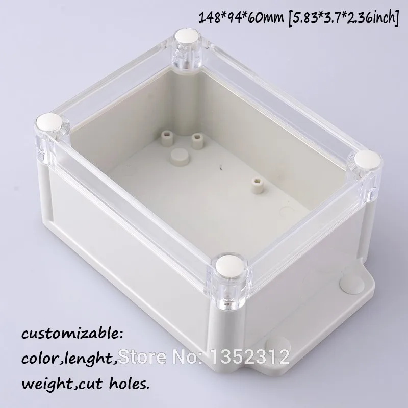 2 pcs/lot 148*94*60mm plastic enclosure for electronic PLC waterproof project case abs instrument box DIY control junction box
2 pcs/lot 148*94*60mm plastic enclosure for electronic PLC waterproof project case abs instrument box DIY control junction box