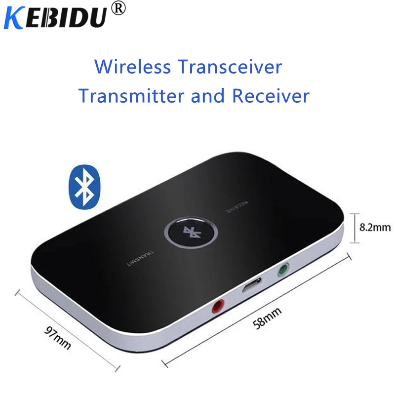 Kebidu Hifi 2 в 1 Bluetooth 4 аудио передатчик приемник беспроводной A2DP адаптер портативный