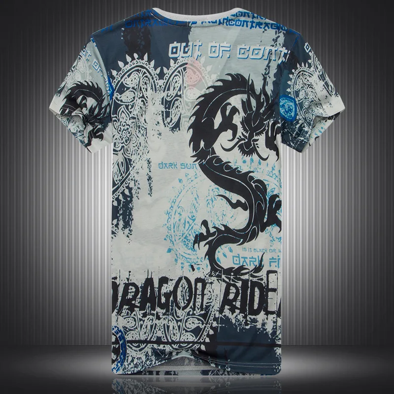 Creative black dragon pattern 3D digital printing short sleeve t shirt Summer 2018 New quality soft breathable t shirt men M-3XL
Creative black dragon pattern 3D digital printing short sleeve t shirt Summer 2018 New quality soft breathable t shirt men M-3XL