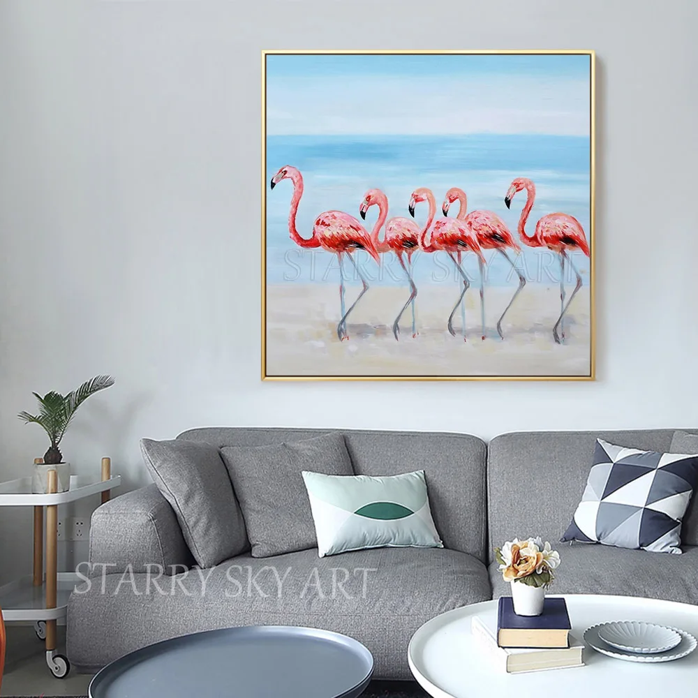 Free Shipping Artist Hand-painted High Quality Modern Fine Art Animal Flamingo Oil Painting on Canvas Special Birds Oil Painting
Free Shipping Artist Hand-painted High Quality Modern Fine Art Animal Flamingo Oil Painting on Canvas Special Birds Oil Painting