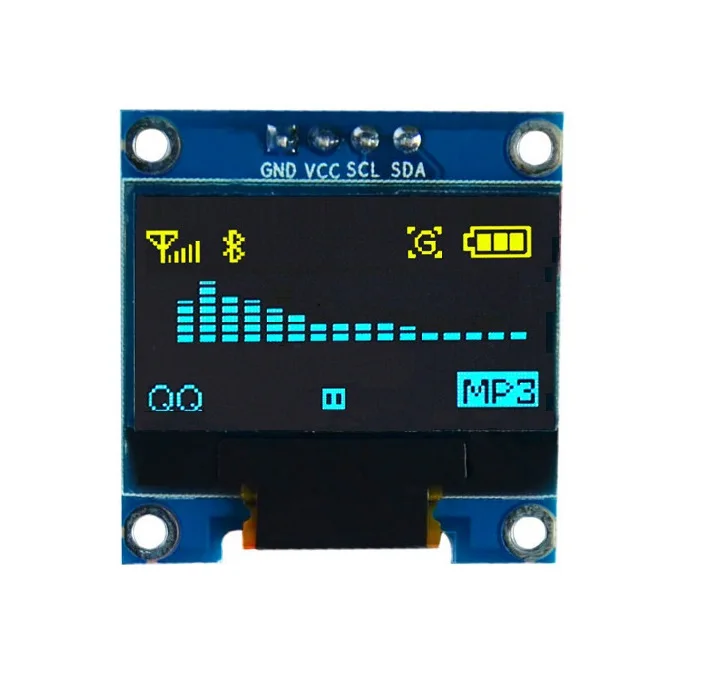 Модуль ЖК-дисплея 0,96 дюйма IIC Серийный желтый синий 128X64 I2C SSD1306 12864 плата с ЖК-экраном GND VCC SCL SDA 0,96 дюймов для Arduino
Модуль ЖК-дисплея 0,96 дюйма IIC Серийный желтый синий 128X64 I2C SSD1306 12864 плата с ЖК-экраном GND VCC SCL SDA 0,96 дюймов для Arduino